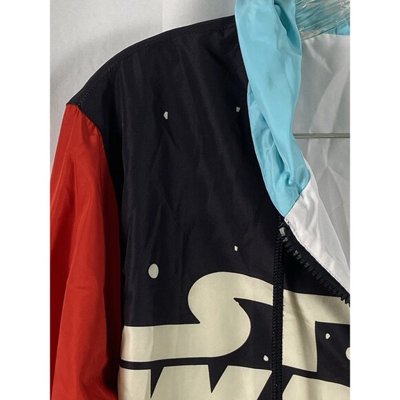 Disney Parks Star Wars Windbreaker Jacket Mens Large Colorful Retro Hooded Sz S - Picture 3 of 14